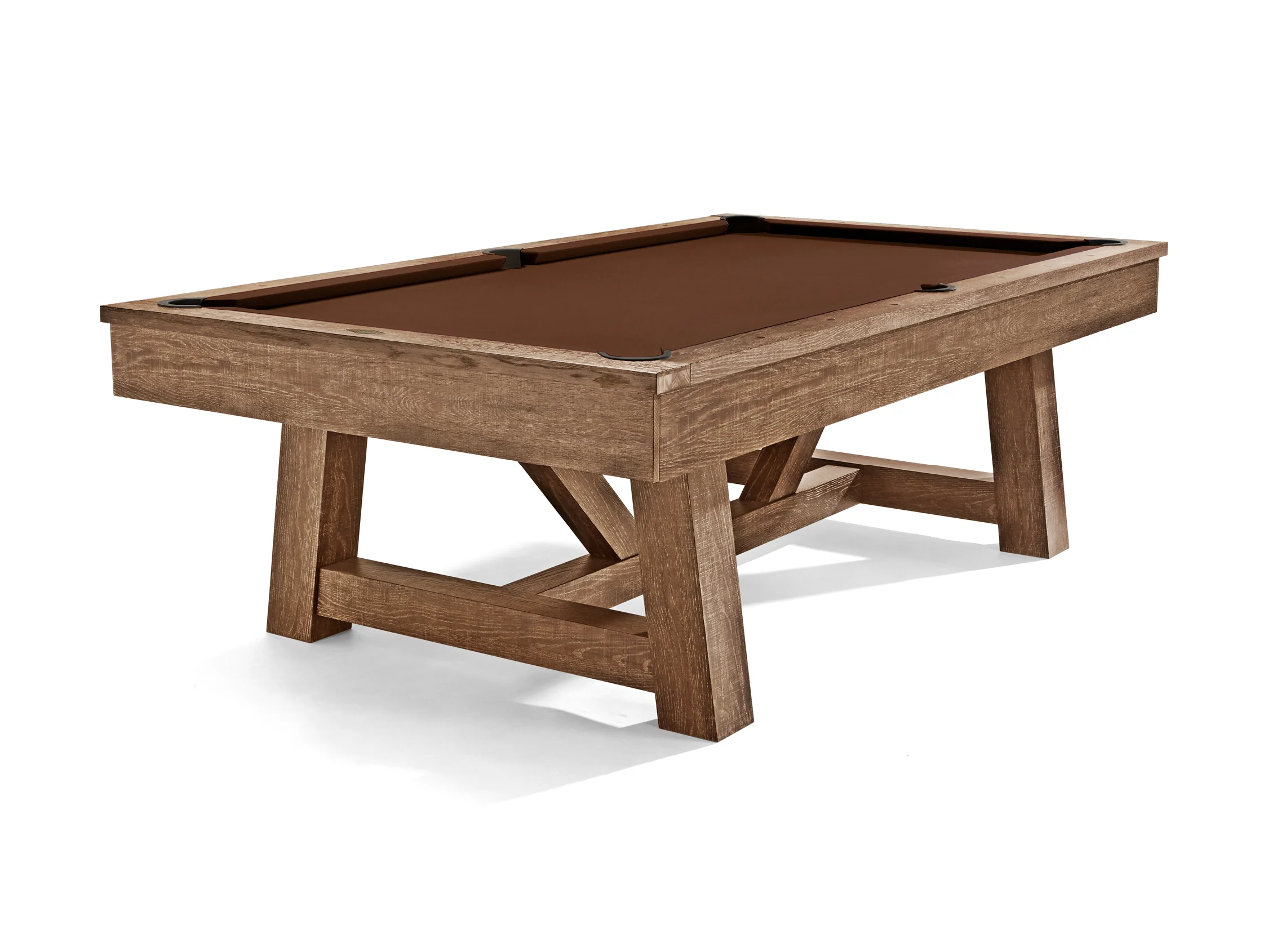 Brunswick Botanic Pool Table - Rustic Dark Brown - Image 11