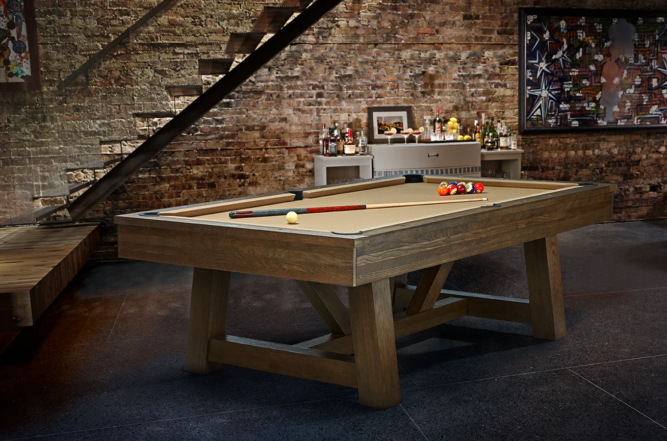 Brunswick Botanic Pool Table - Rustic Dark Brown - Image 6