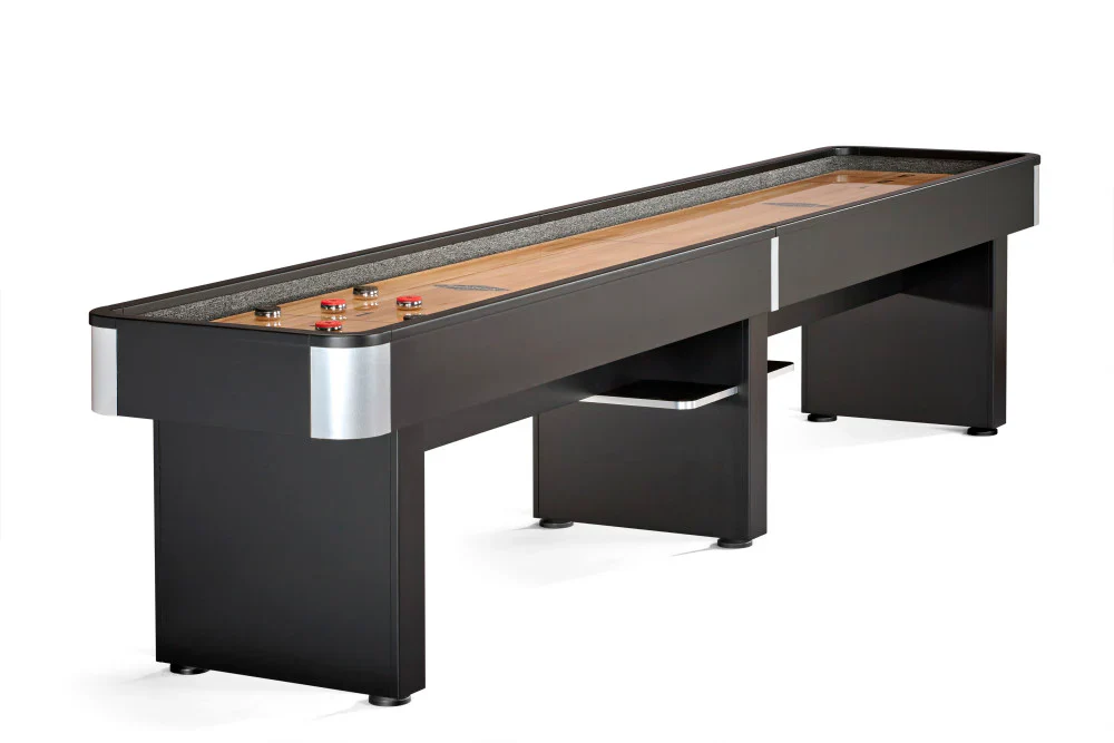 Brunswick Delray II 9' Matte Black Shuffleboard Table - Image 2