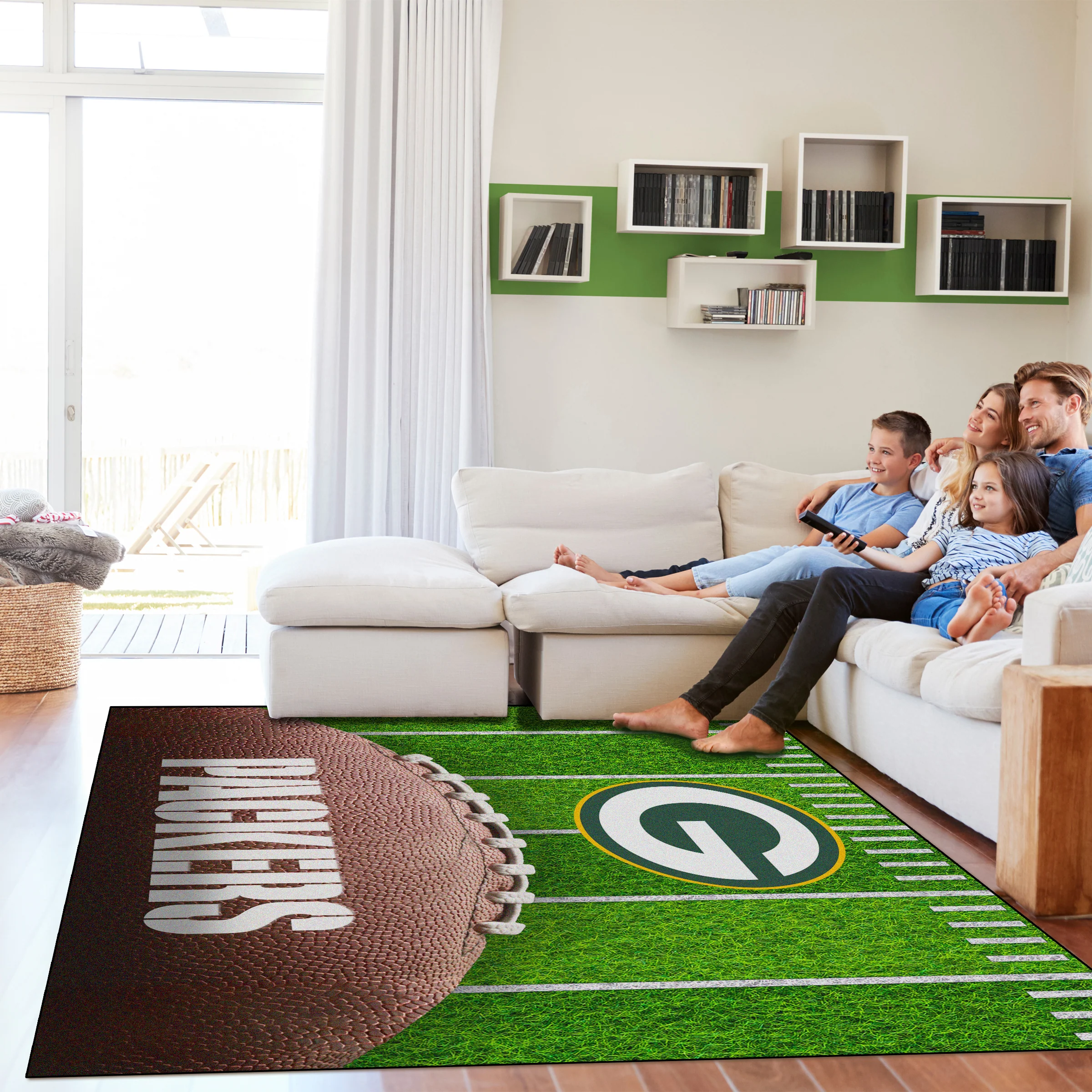 NFL Licensed 5x7 Football Field Area Rugs - Image 3