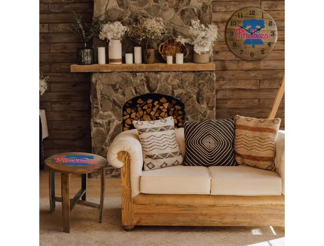 Imperial USA Officially Licensed MLB Oak Barrel Side Table - Image 30