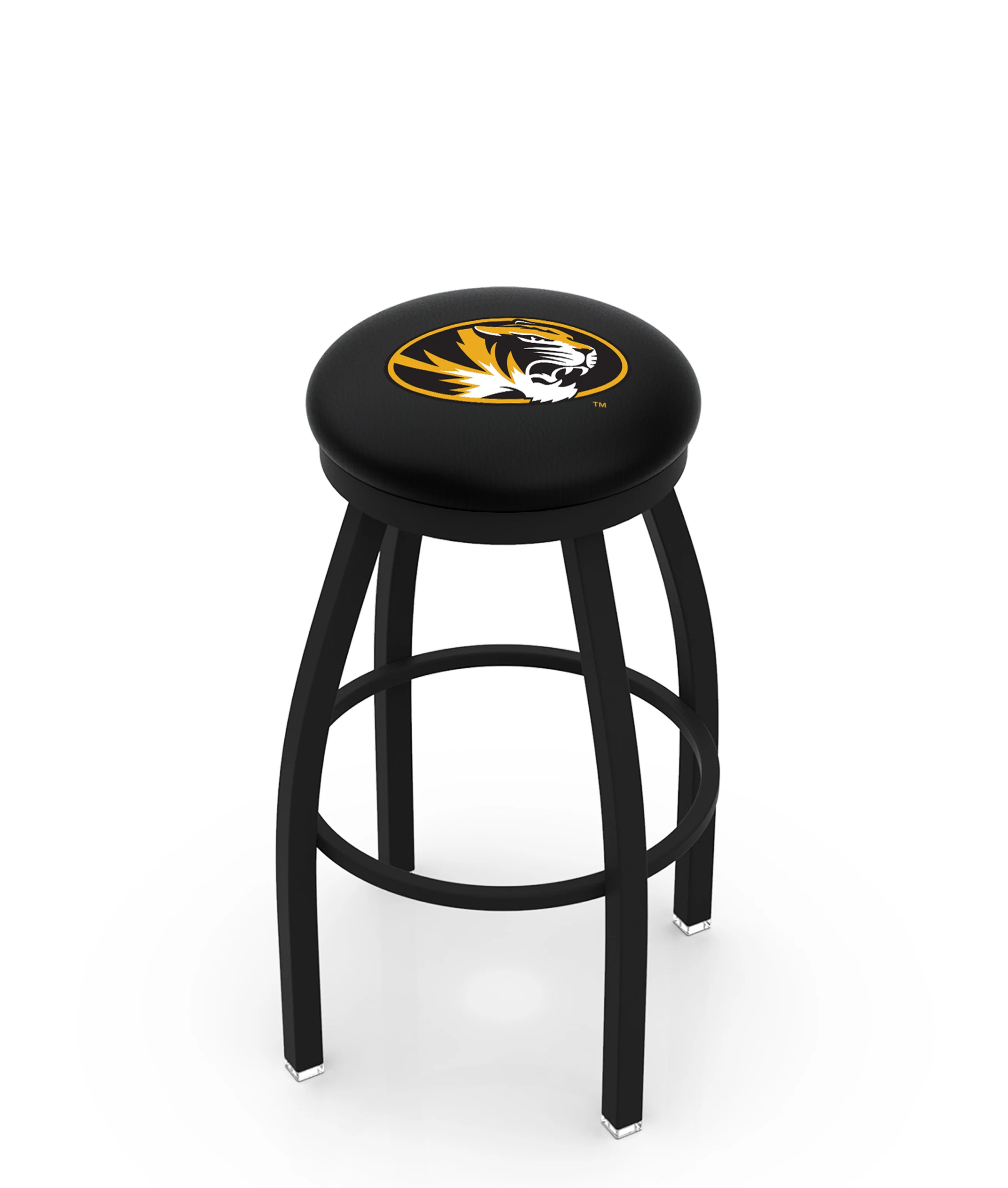 NCAA 30" Swivel Bar Stool with Black Wrinkle Finish - Image 16