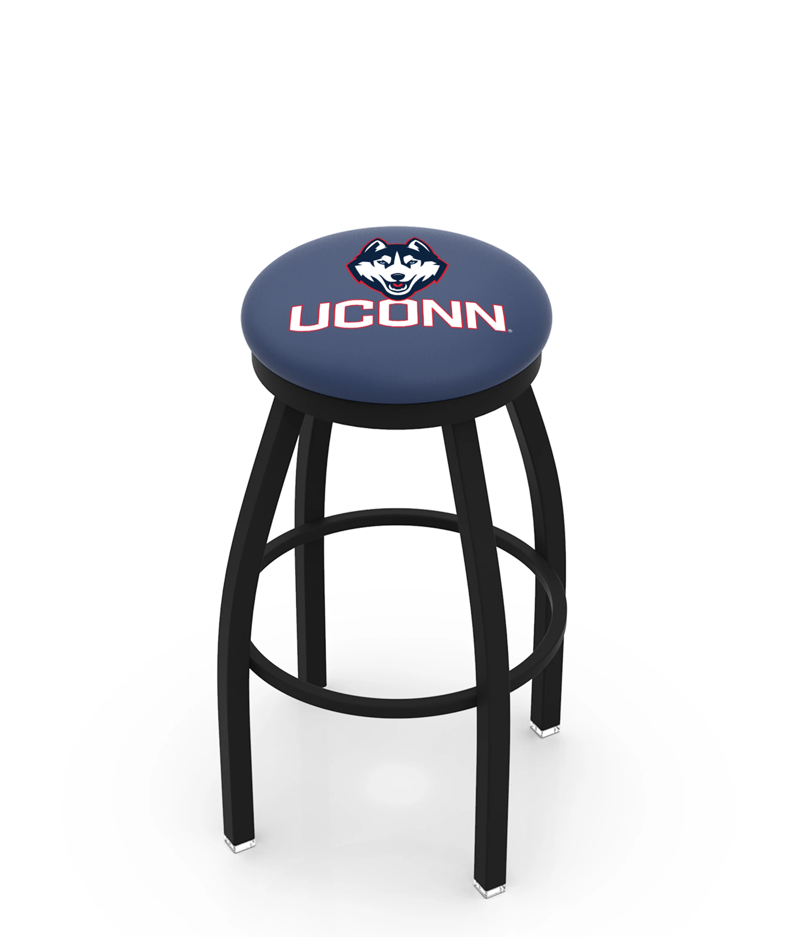 NCAA 30" Swivel Bar Stool with Black Wrinkle Finish - Image 47
