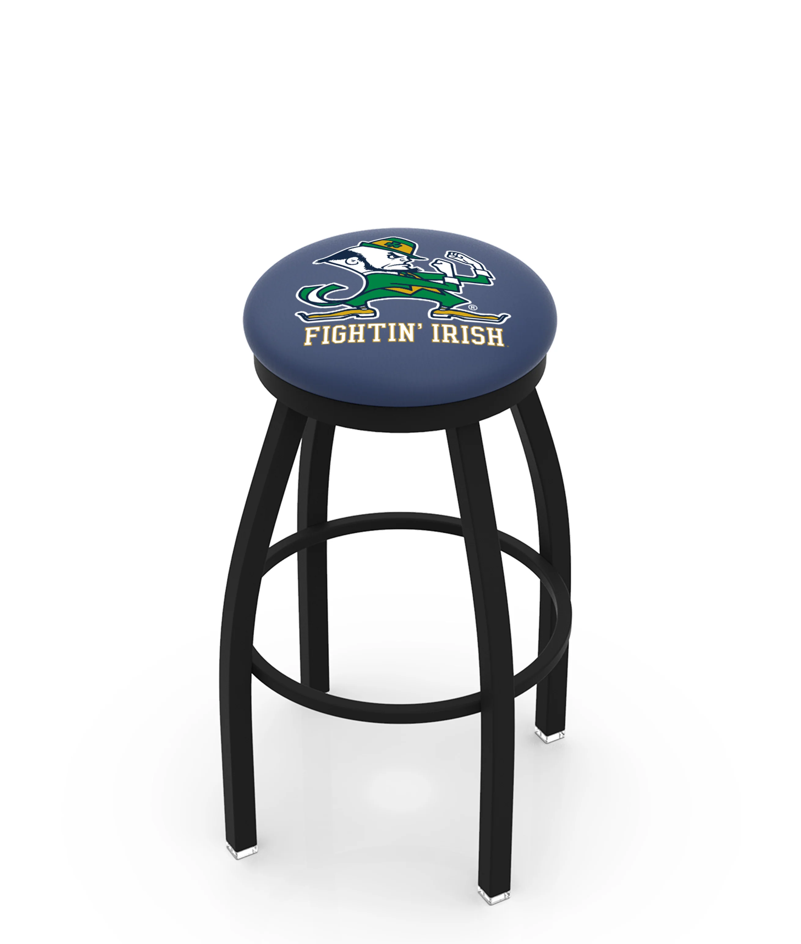 NCAA 30" Swivel Bar Stool with Black Wrinkle Finish - Image 56