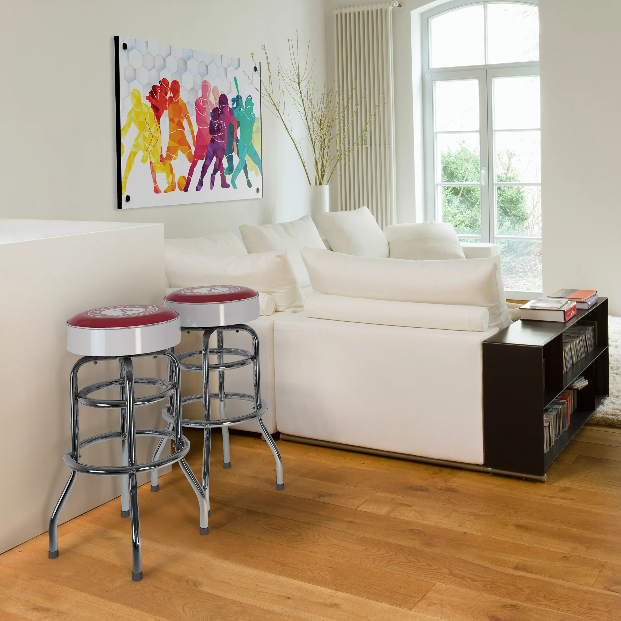 NCAA Licensed 30" Chrome Barstool - Image 5