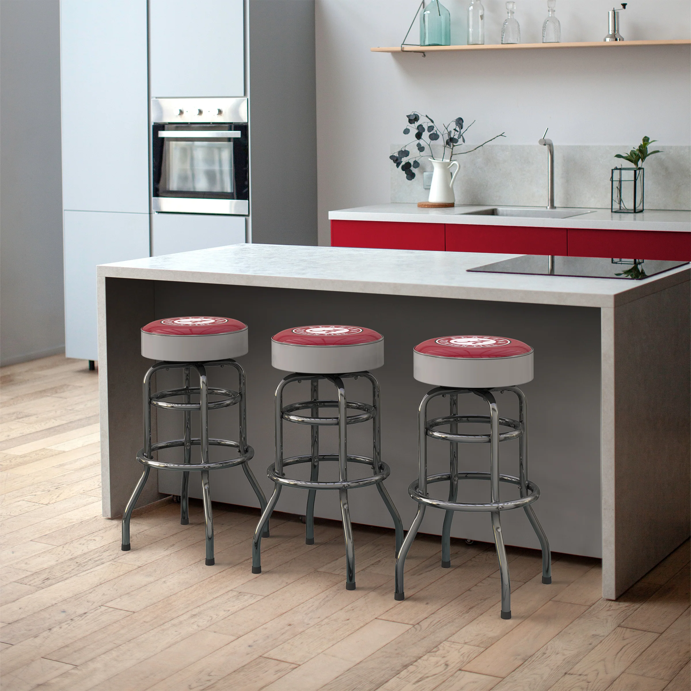 NCAA Licensed 30" Chrome Barstool - Image 6