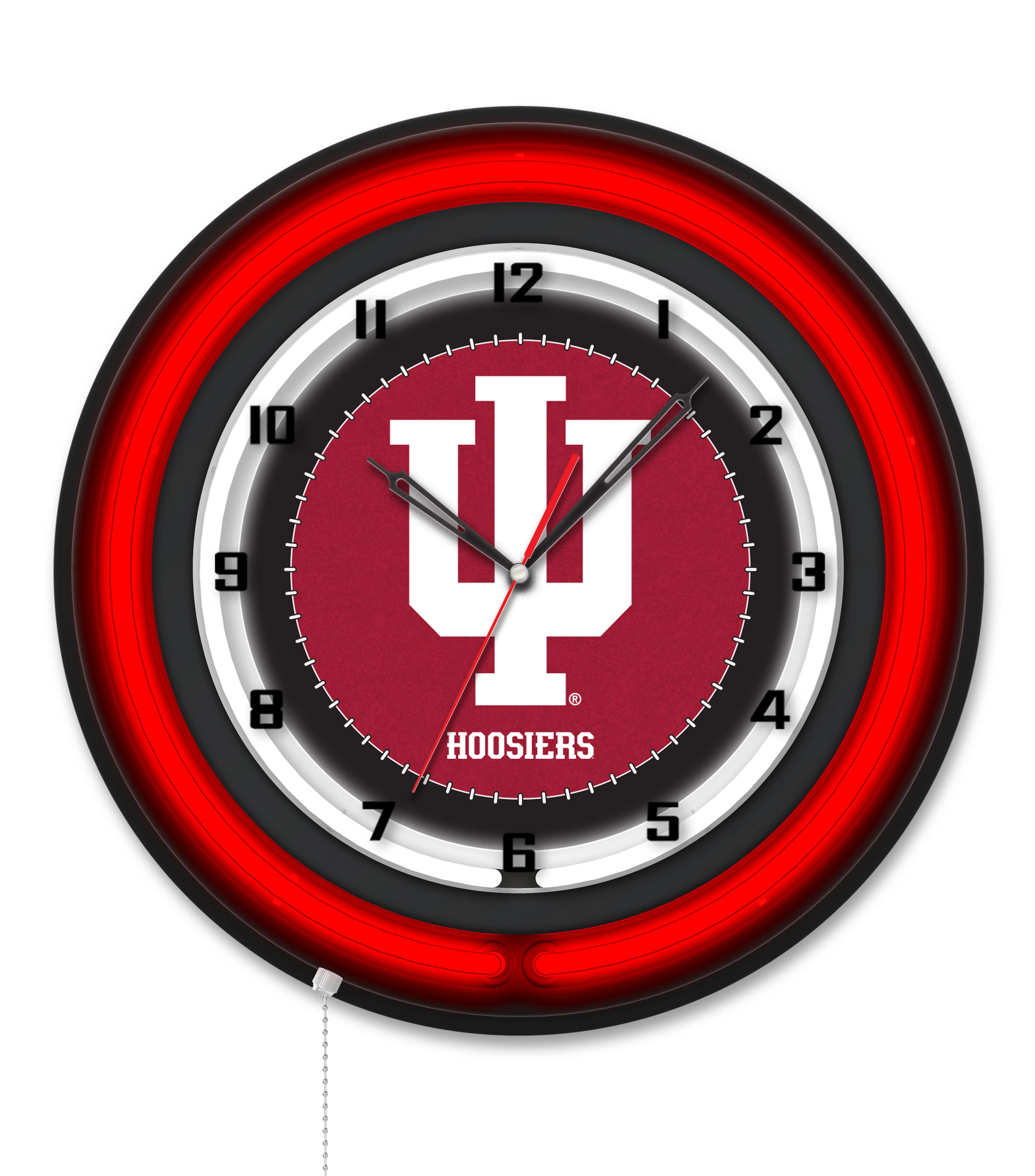 NCAA Licensed Black Case 19" Neon Clock - Image 64