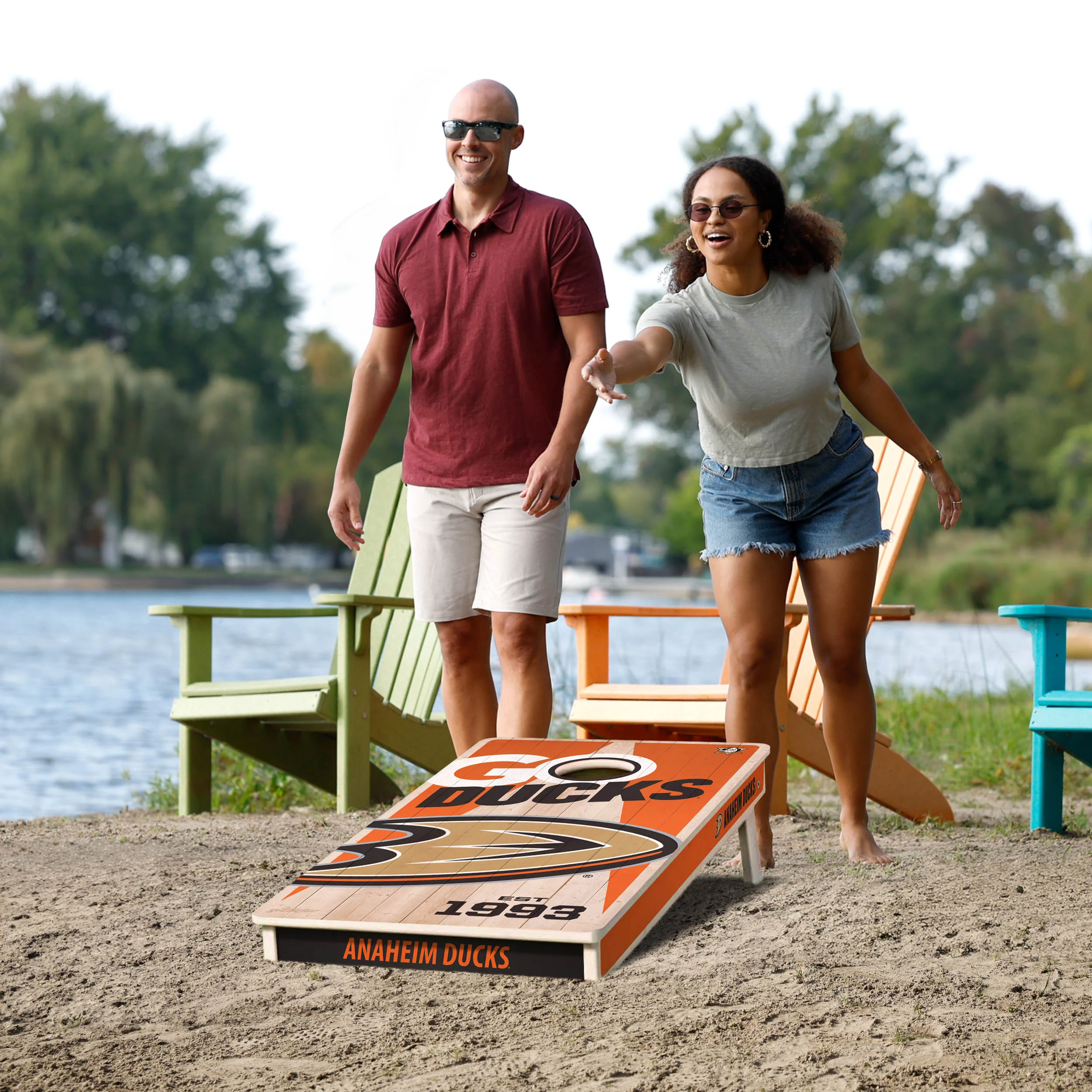 NHL Licensed 2x4 Cornhole Boards - Image 6
