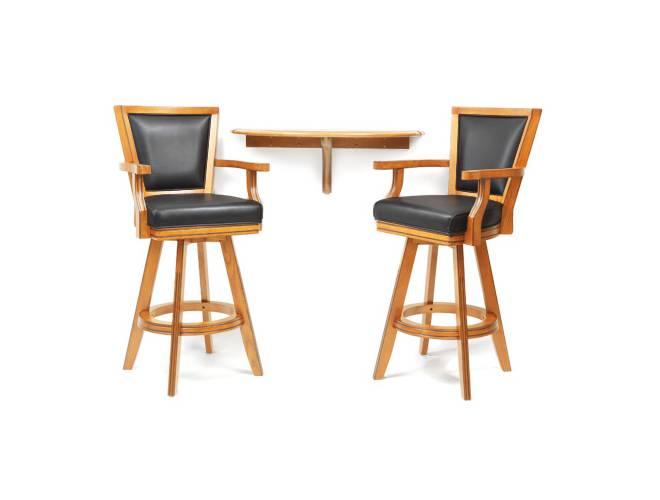 Spencer Marston Half-Moon Basic Plus Table and 2-Chair Set - Image 4