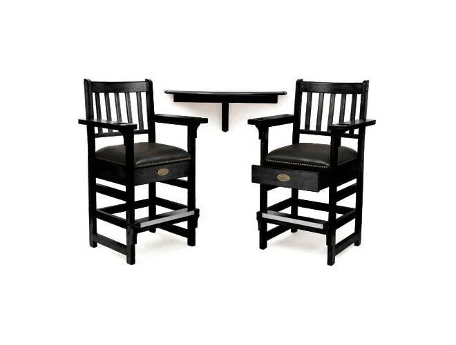 Spencer Marston Half-Moon Deluxe Plus Table and 2-Chair Set - Image 3