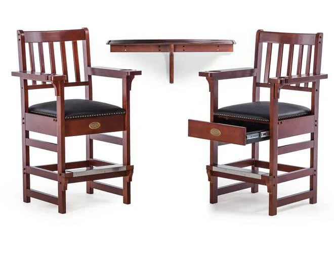 Spencer Marston Half-Moon Deluxe Plus Table and 2-Chair Set - Image 4