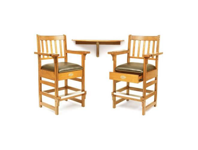 Spencer Marston Half-Moon Deluxe Plus Table and 2-Chair Set - Image 7