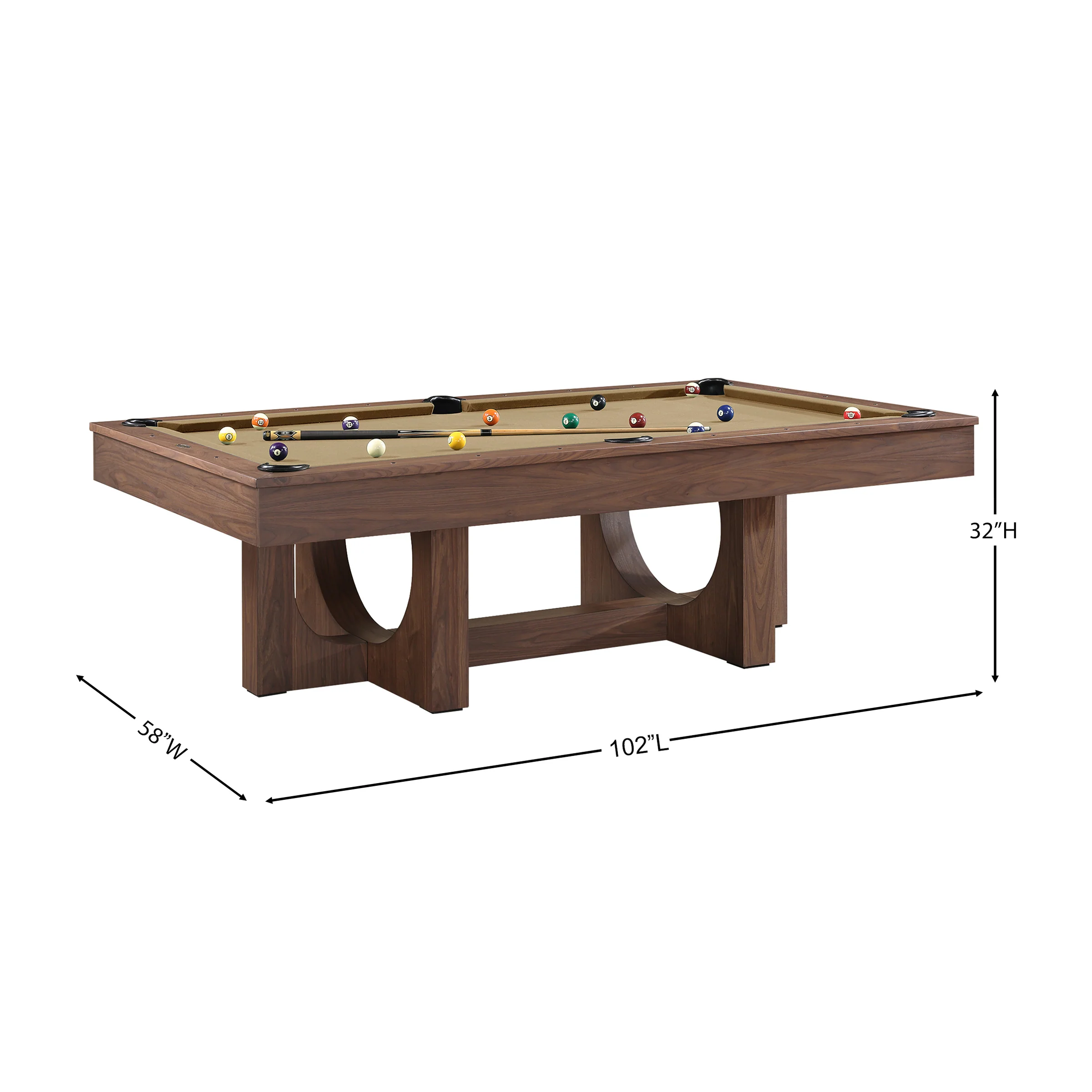 The Rowan 8' Pool Table - Image 7