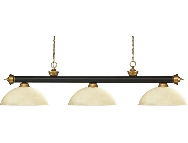 Z-Lite Riviera Domed Golden Mottle with Gold Accents