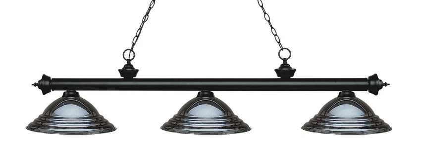 Z-Lite Riviera Matte Black with Gun Metal Stepped Shade